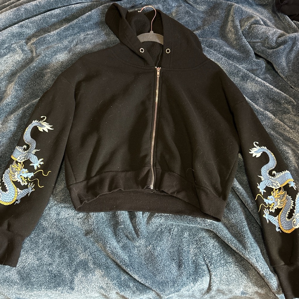 Wallflower size medium cropped long sleeve hoodie